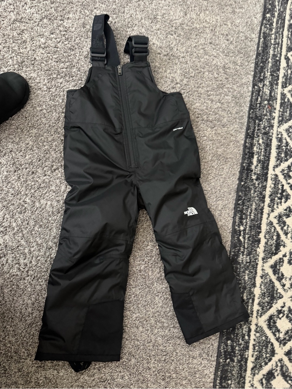 The North Face Kids Black Snow Bib Pants